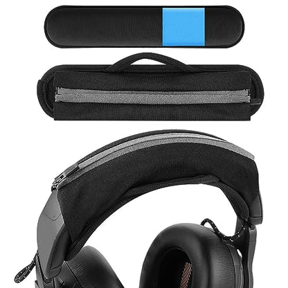 Geekria Hook and Loop Headband Cover Set, DIY Installation (Fits 3.5-4.5 cm Headbands), Compatible with Corsair, JBL, Logitech, Razer, Sennheiser, Turtle Beach, 3M(Cooling-Gel)