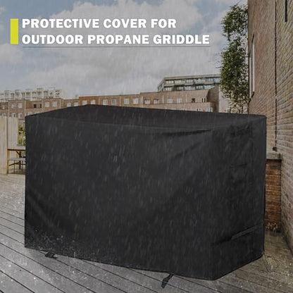 Griddle Cover for Blackstone ProSeries 4-Burner 36" Propane Griddle with Cabinet and Hood 2307, Flat Top Grill Cover for Blackstone Pro 4-Burner 36in Cabinet Grill W/Hood 2154 - size: 70"L x 31"D x 40"H