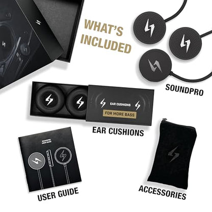 Syphon SoundPro: Ultra-Thin 9.6mm Bluetooth Moto Headphones - Glove-Friendly Controls, Massive Sound, IP55 Waterproof, Built-In Mic, Universal Fit With Any Dirt Bike, Snowmobile, and Motorcycle Helmet