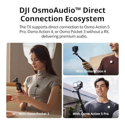 DJI Mic Mini (1 TX + 1 RX), Ultralight, Detail-Rich Audio | Noise Cancelling, Automatic Limiting, Wireless Microphone for Camera/iPhone/Android, Vlog, Streaming, 400m Transmission - style: Mic Mini (1 TX + 1 RX)