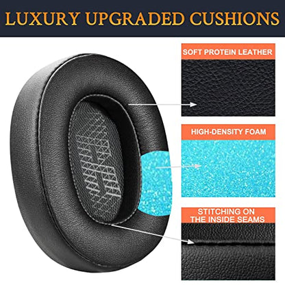 SOULWIT Replacement Ear Pads for JBL Live 500BT Wireless Headphones, Earpads Cushions with Softer Protein Leather, Noise Isolation Foam - Black - color: Black