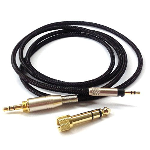 NewFantasia Replacement Audio Upgrade Cable Compatible with Sennheiser HD598, HD598Cs, HD560s, HD598SE, HD620S, HD400PRO, HD599, HD569, HD579, HD505 Headphones 1.5meters/4.9feet - size: 1.5m