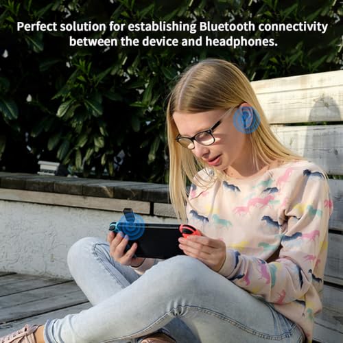 Aux Bluetooth Adapter for car，2-in-1 Bluetooth Transmitter Receiver，Wireless Transmitter for TV, PC, MP3, Gym, Airplane Use with Any 3.5 mm Audio Jack