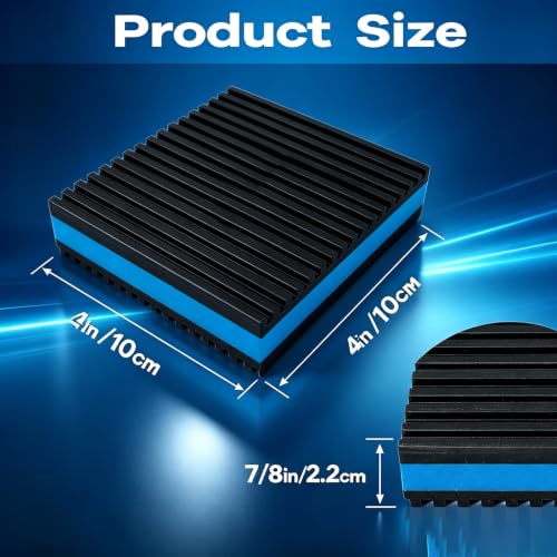 4pack Vibration Isolation Pads Heavy Duty Anti Vibration Pads for Treadmill 4 Inch X 4 Inch for Washer Air Compressor,Mechanical Vibration Damping Pads for Speakers/Sound Isolation Pads for Generator - size: 4'' X 4'' X 7/8"(Square)