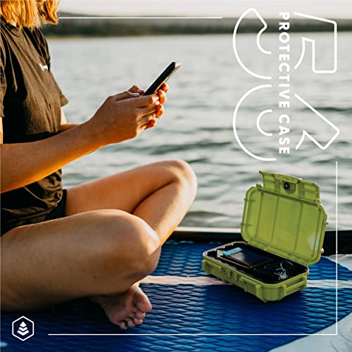 Evergreen 56 Dry Box - EDC Tough Protective Case USA Made for Organization of Cameras, Phones, Camping, Fishing, Hiking, Water Sports (Black, TOPO) - color: TOPO, Black