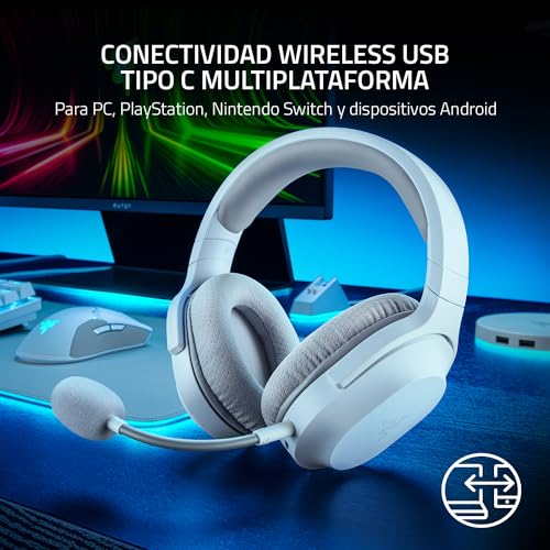 Razer Barracuda X Wireless Gaming & Mobile Headset, 2.4Ghz + BT, White - color: White, size: Standard, style: Barracuda X
