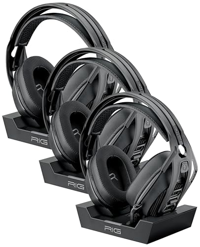 RIG 800 PRO HX Wireless Gaming Headset & Multi-Function Base Station Officially Licensed for Xbox Series X|S, Xbox One, Windows 10/11 PCs - Dolby Atmos 3D Audio - Up to 60 Hour Battery (Pack of 3)