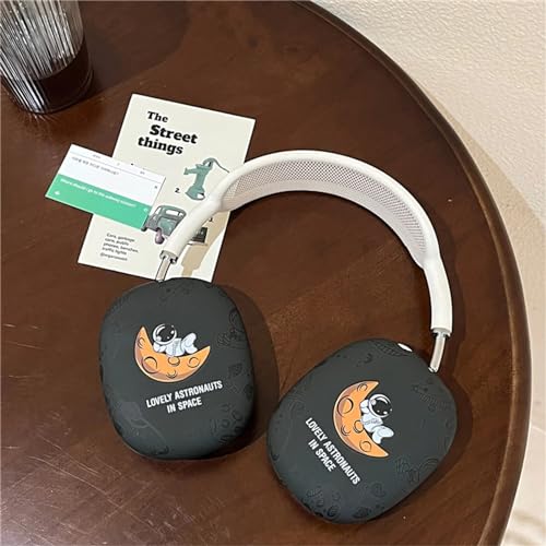 Case Compatible with AirPods Max Headphones, Cute Anime Soft TPU Astronaut Anti-Scratch Protective Ear Cup Covers Headphone Cases for Woman Kids Boy - color: Astronaut 2