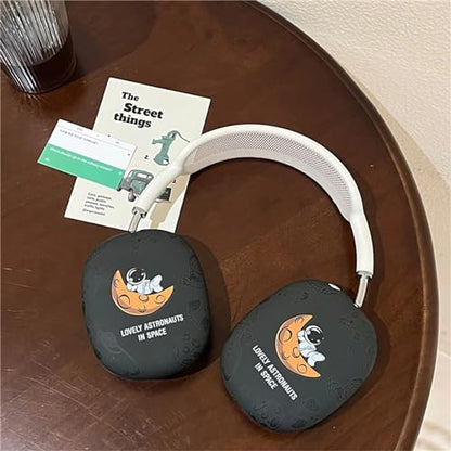 Case Compatible with AirPods Max Headphones, Cute Anime Soft TPU Astronaut Anti-Scratch Protective Ear Cup Covers Headphone Cases for Woman Kids Boy - color: Astronaut 2
