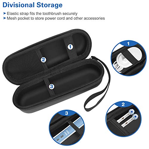 ProCase Travel Case for Oral-B/Oral-B Pro Smartseries/IO Serie Sonicare Protective Clean Electric Toothbrush Bundle with Microphone Case for JBL Speaker Wireless Two Microphone System