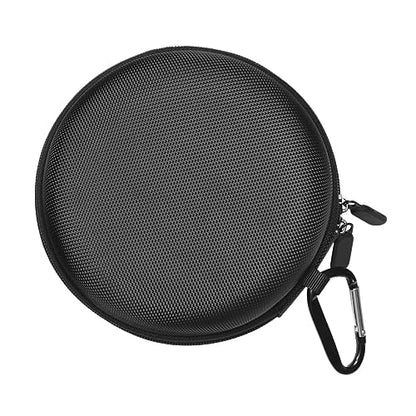 NUOBESTY Zippered Hard Storage Case for Headphones Earbud Pouch Compact for Earphones USB Cables Accessories Protective Black Case