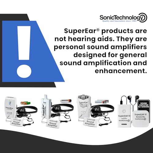 SuperEar SE5000 - Hearing Amplifier, Personal Headphones, Audio Accessories