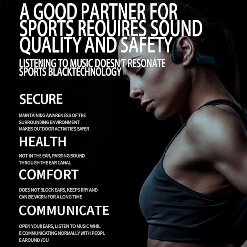 True Bone Conduction Open Ear Headset Waterproof Stereo Bluetooth Earphone Pairless Wear Ideal Choice for Driving Bicycling Running Skiing-B8 White - color: Bone Conduction B8 White