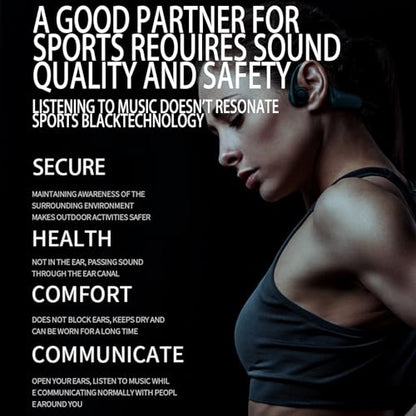 True Bone Conduction Open Ear Headset Waterproof Stereo Bluetooth Earphone Pairless Wear Ideal Choice for Driving Bicycling Running Skiing-B8 White - color: Bone Conduction B8 White