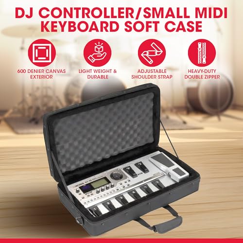 SKB 1SKB-SC2111 Foot Controller Soft Case (1SKBSC2111) | Rigid foam frame holds its shape, plush padded walls, doubles as a pedalboard bag, dual zippers, 21 inch carry strap