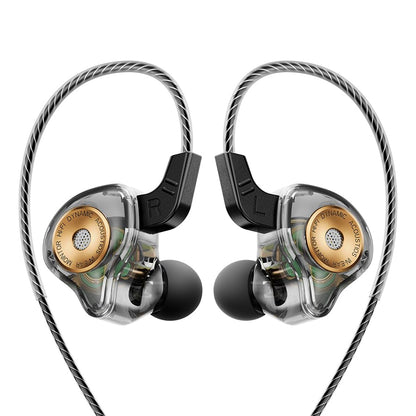Piluyaa QKZ AK6 Ultra Wired Gaming Earbuds in-Ear Monitors Headphones MIC - color: Black
