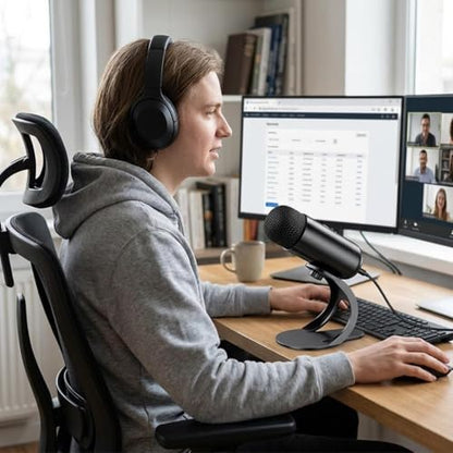 USB Condenser Microphone, Podcast Microphone, Plug and Play,Compact Gaming Streaming Dynamic Mic for Laptop Gaming PC, without RBG Lights - color: without RBG Lights