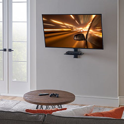 ECHOGEAR Wall Mount Shelf - Steel Floating Shelf Supports 15lbs of Streaming Devices, Gaming Consoles, and Cable Boxes - EGAV1