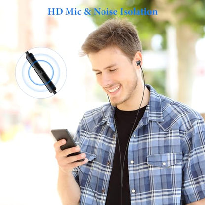 ACANDYA MFi-Certified Wired Headphones for Apple iPhone 14 13 Pro Gunmetal | Lighting Earbuds for iPhone 12 Pro 11 XS Max XS SE 7 8 Plus Earphones Built-in Microphone Volume Control Magnetic Headsets - color: Gunmetal