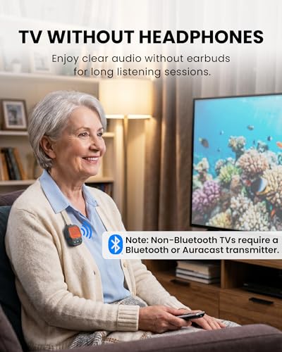 Avantree HomeBuddy - Auracast Clip-On Speaker, Red | Compact Bluetooth LE Audio speaker with Auracast sharing, hands-free. - color: Red, style: Single Wearable Clip-on Speaker