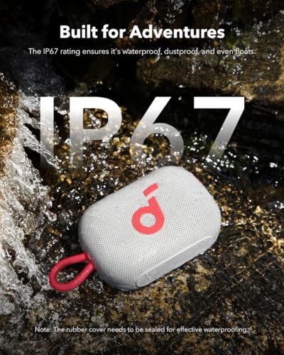 Soundcore Select 4 Go Bluetooth Shower Speaker by Anker, IP67 - color: Red