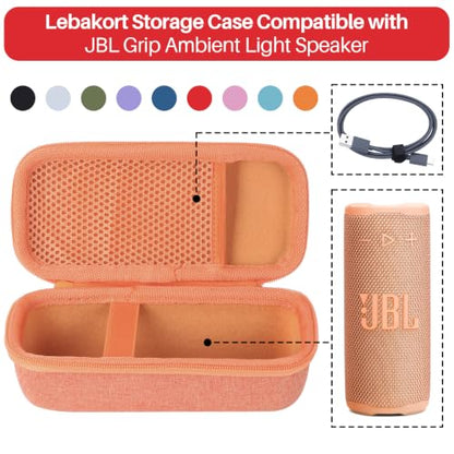Lebakort Storage Case Compatible with JBL Grip AmGrip Ambient Light Speakerbient Light Speaker - color: Orange Case