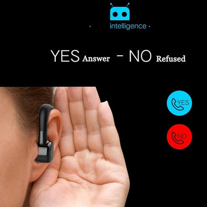 Bluetooth Headset Wireless Business Single earpiece Voice Answer in Ear Earbuds for Trucker Driving Running 10 Hour Battery Noise Cancelling Headphones Black V9