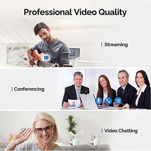 Streaming Webcam 1080P, 960A HD Web Camera USB Web Cam for Gaming Conferencing Video Chatting Mac Windows Desktop Computer Laptop Wide Angle Webcam with Ring Light & Microphone & Tripod