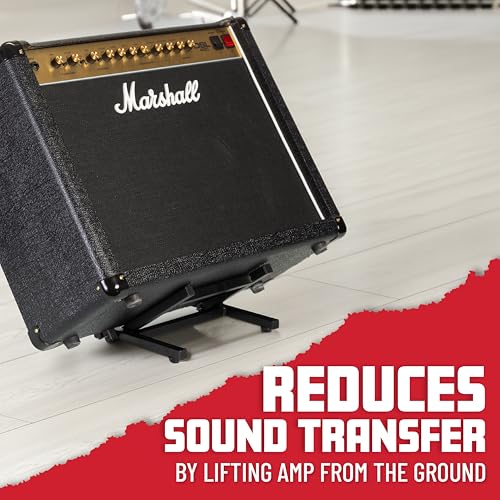 Gator Frameworks Low Profile Guitar Combo Amp Stand (GFWAGTRAMP100) | Adjustable Angle for Better Sound Projection Easy Access to Controls Fully Collapsible Design for Compact Storage - style: Low Profile Stand