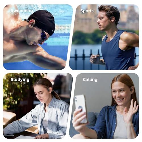 LYPERTEK SoundFree S30 Bone Conduction Swimming Headphones | IP68 waterproof design with 32GB MP3 storage, Bluetooth 6.0 and lightweight fit for phone-free underwater workouts. - color: SOUNDFREE S30-Black
