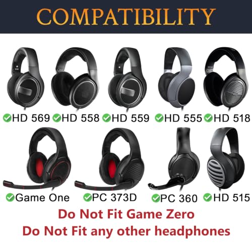 SOULWIT Headband for Sennheiser HD555/HD558/HD559/HD569 - Black