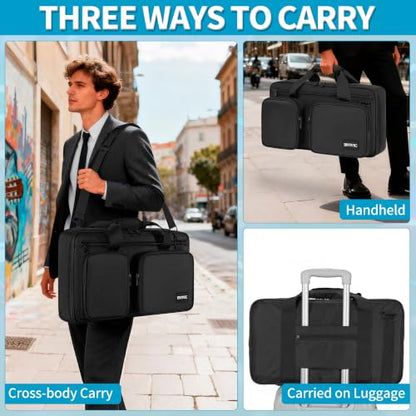 IBVIVIC DJ Controller Case Bag Fits for DDJ-FLX4, DDJ SB3/DDJ SB2, DDJ 400 | Fits DDJ RB Padded DJ Travel Carrying Bag DJ Mixer Case with Adjustable Shoulder Strap - size: DDJ-FLX4/SB2/SB3