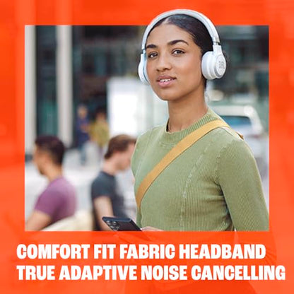 JBL Live 670NC Wireless On-Ear Headphones, Adaptive NC - Blue | Bluetooth Headphones With Surround Sound, up to 65H Battery Life, Fast Charging, Built-In Mic, Voice Assistant, Foldable - color: Blue