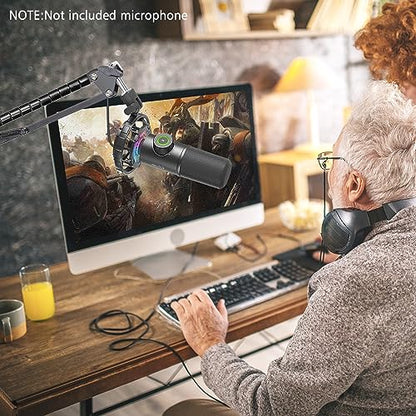 SUNMON Mic Boom Arm, Microphone Stand for Fifine K688 with Cable Sleeve - color: Fifine K658 Boom Arm with Cable Sleeve