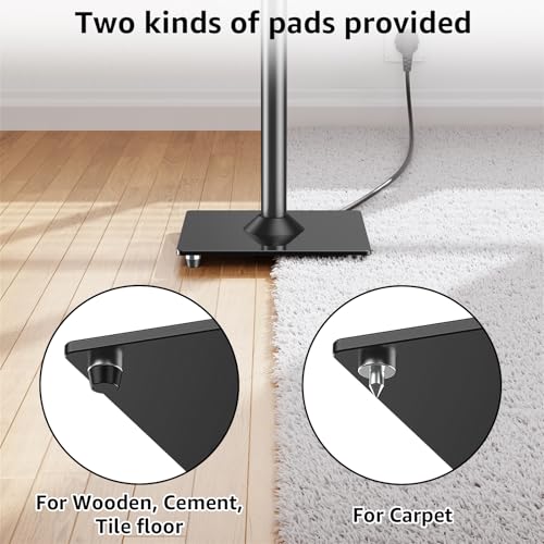 MOUNTUP Universal Speaker Stands Pair for Surround Sound Home Theater, 31" Height Floor Speaker Stands Max 22LBS, Bookshelf Studio Satellite Speakers Fit Klipsch Polk Yamaha, Non Slip Pad Easy Install - size: 31" Height