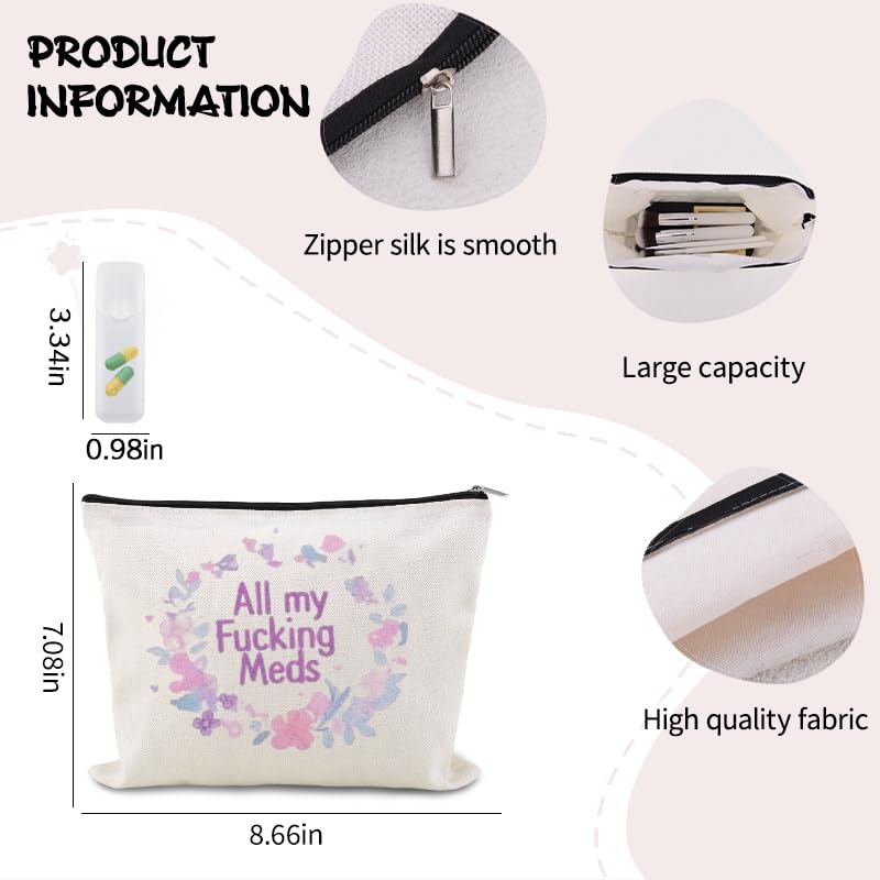 Funny Patient Medical Bag Gift Small Travel Drug Organizer Camping Medicine Bag Pouch Doctor Nurse Technician Pharmacy Gag Gift Practitioner Novelty Gifts for Physician Pharmacist Makeup Cosmetic Bags - color: Funny Patient Medical Bag Gift