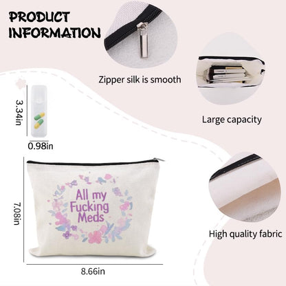 Funny Patient Medical Bag Gift Small Travel Drug Organizer Camping Medicine Bag Pouch Doctor Nurse Technician Pharmacy Gag Gift Practitioner Novelty Gifts for Physician Pharmacist Makeup Cosmetic Bags - color: Funny Patient Medical Bag Gift