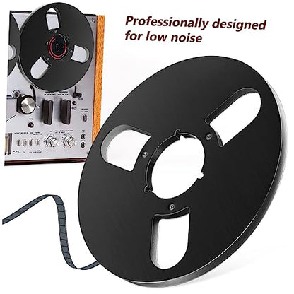 KICHOUSE Audio Take up Reel Aluminum Alloy Empty Tape Reel Recorder Accessory Low Noise High Output for Recording