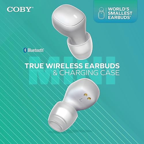 Mini Invisible Wireless Earbuds, Bluetooth 5.3, Mic & Charging Case, White | 12-HR Playtime, Touch Control, Sweat & Splash Resistant, Works with Siri, Alexa & Google, Compatible with iPhone & Android - color: B-White