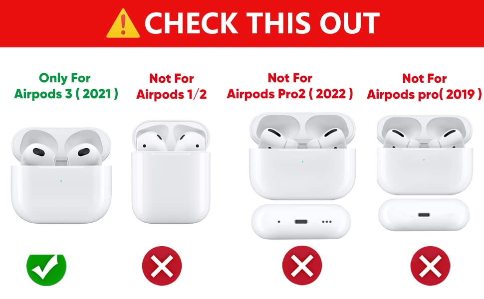(2Pack+Cleaner Pen) XMBYGY Case for Apple AirPods 3rd Generation Wireless Earbuds with Cleaning Pen Kit, Silicone Cute Charging Case Shockproof Protective Cover and Carabiner for AirPods 3 (BJR+NTA) - color: BJR+NTA
