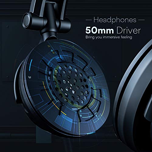 MAONO AU-A04H Microphone and Studio Headphone with PD400X Dynamic Microphone Bundle for Podcast, Studio, YouTube, Live Streaming, Voice-Over