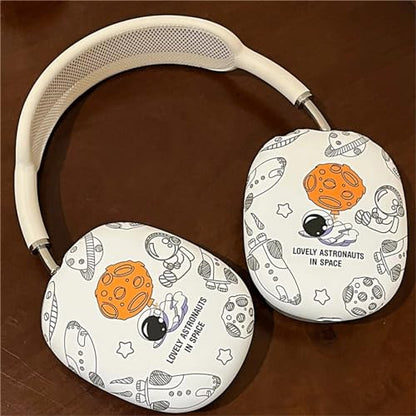 Case Compatible with AirPods Max Headphones, Cute Anime Soft TPU Astronaut Anti-Scratch Protective Ear Cup Covers Headphone Cases for Woman Kids Boy - color: Astronaut 3