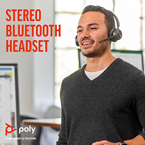 Poly Voyager 4320 UC Wireless Headset with Charge Stand USB-C 21847901, Refurbished