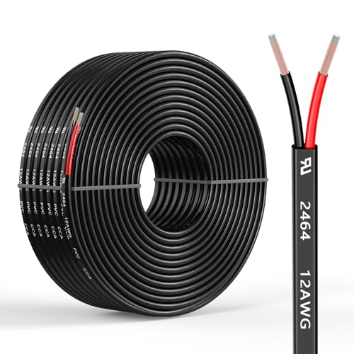 12 Gauge 2 Conductors 100FT Electrical Wire 2x3.31mm² - size: 100FT, style: 12AWG
