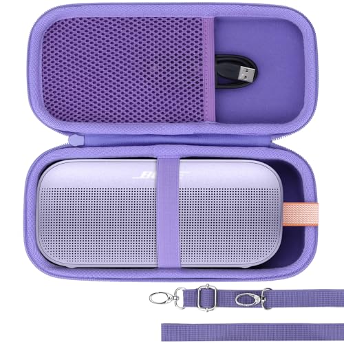Lebakort Hard Case Compatible with Bose SoundLink Flex 2nd Gen/Bose SoundLink Flex Portable Speaker, Chilled Lilac Case - color: Chilled Lilac Case
