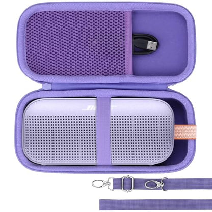 Lebakort Hard Case Compatible with Bose SoundLink Flex 2nd Gen/Bose SoundLink Flex Portable Speaker, Chilled Lilac Case - color: Chilled Lilac Case