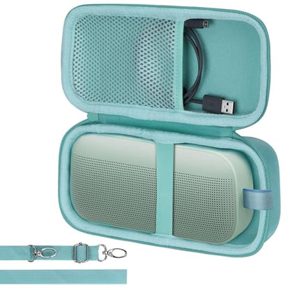 Lebakort Hard Case Compatible with Bose SoundLink Flex 2nd Gen/Bose SoundLink Flex Portable Speaker, Mint Green Case - color: Mint Green Case
