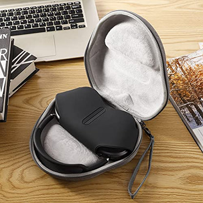 Storage Bag for Airpods Max Wireless Headset - Travel Carrying Case Waterproof EVA Headphone Protective Cover Box Hand Strap Design