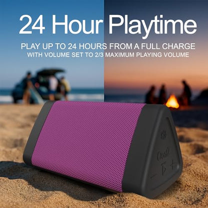 OontZ Angle 3 Gen 4 Portable Bluetooth Speaker, 12W, 24-Hour Playtime, Pink | Compact 12W Bluetooth speaker with clear sound, 24-hour playtime, 100-ft range, IPX5 waterproof, AUX Input. - color: Pink