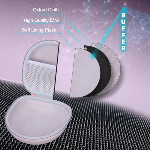 Headphone Case for JLab/Beats/TOZO/BERIBES/Picun Etc Headphones, Mauve | for JLab JBuds Lux ANC/Go Lux ANC, Beats Studio Pro/Solo 4 3,TOZO HT3,KVIDIO Etc Headphone, Hard Shell Case for Travel Home - color: Mauve
